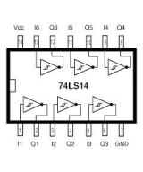 Inversor de señal Schmitt trigger SN74HC14N 74HC14