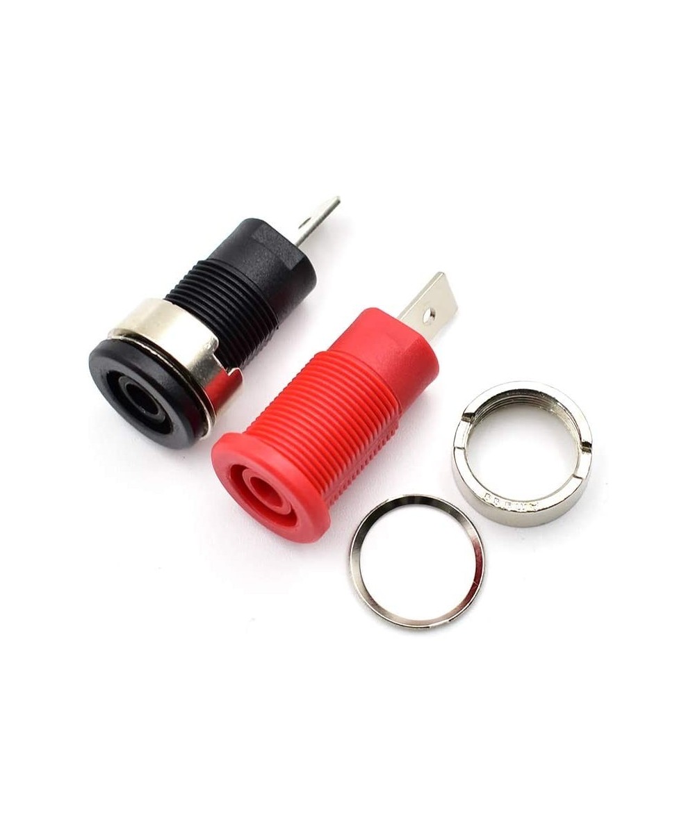 Conector tipo banana hembra negro y rojo (2U)