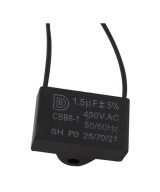 Capacitor de arranque de motor de ventilador CBB61 450V 0.8UF - 25UF