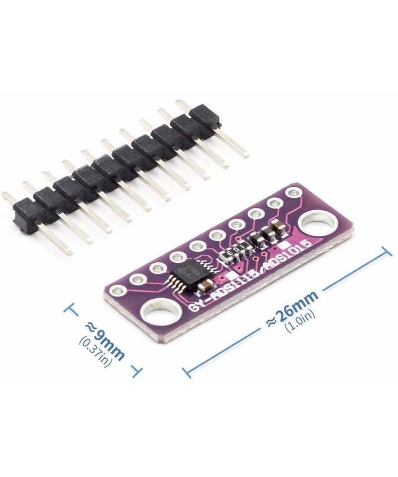 ADS1115 16 Bit I2C ADC Entwicklungsplatine Analog Digital Wandler Modul Programmierbarer Verstärkungsfaktor