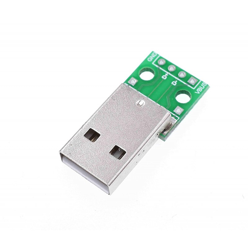 Adaptador USB Tipo A Macho a DIP PCB 4 Pines - UNIT Electronics