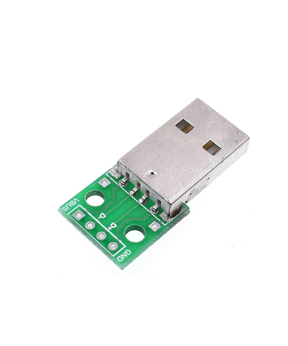 Puerto USB macho 2.0 para PCB DIP 2.54mm 4 pines