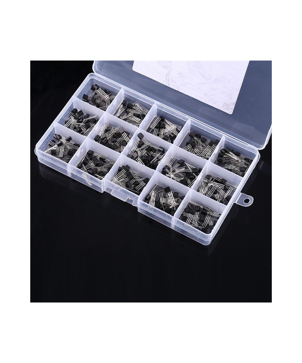 Transistores NPN, PNP 15 valores (Caja 300 unidades)