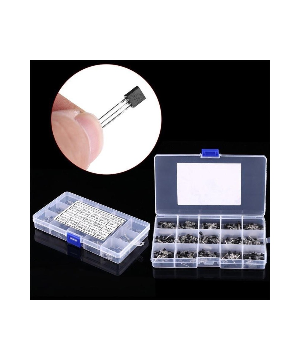 Transistores NPN, PNP 15 valores (Caja 300 unidades)