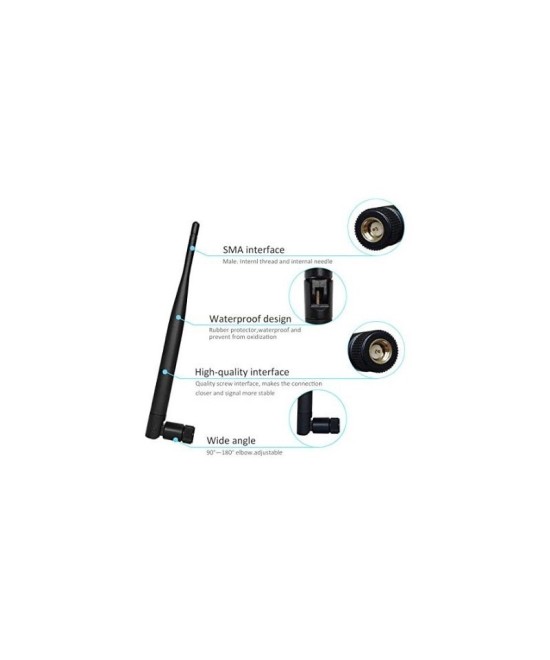 Antena wifi 5DBi 2.4Ghz conector hembra