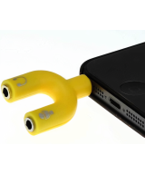 Separador de micrófono y audífono tipo U para celular