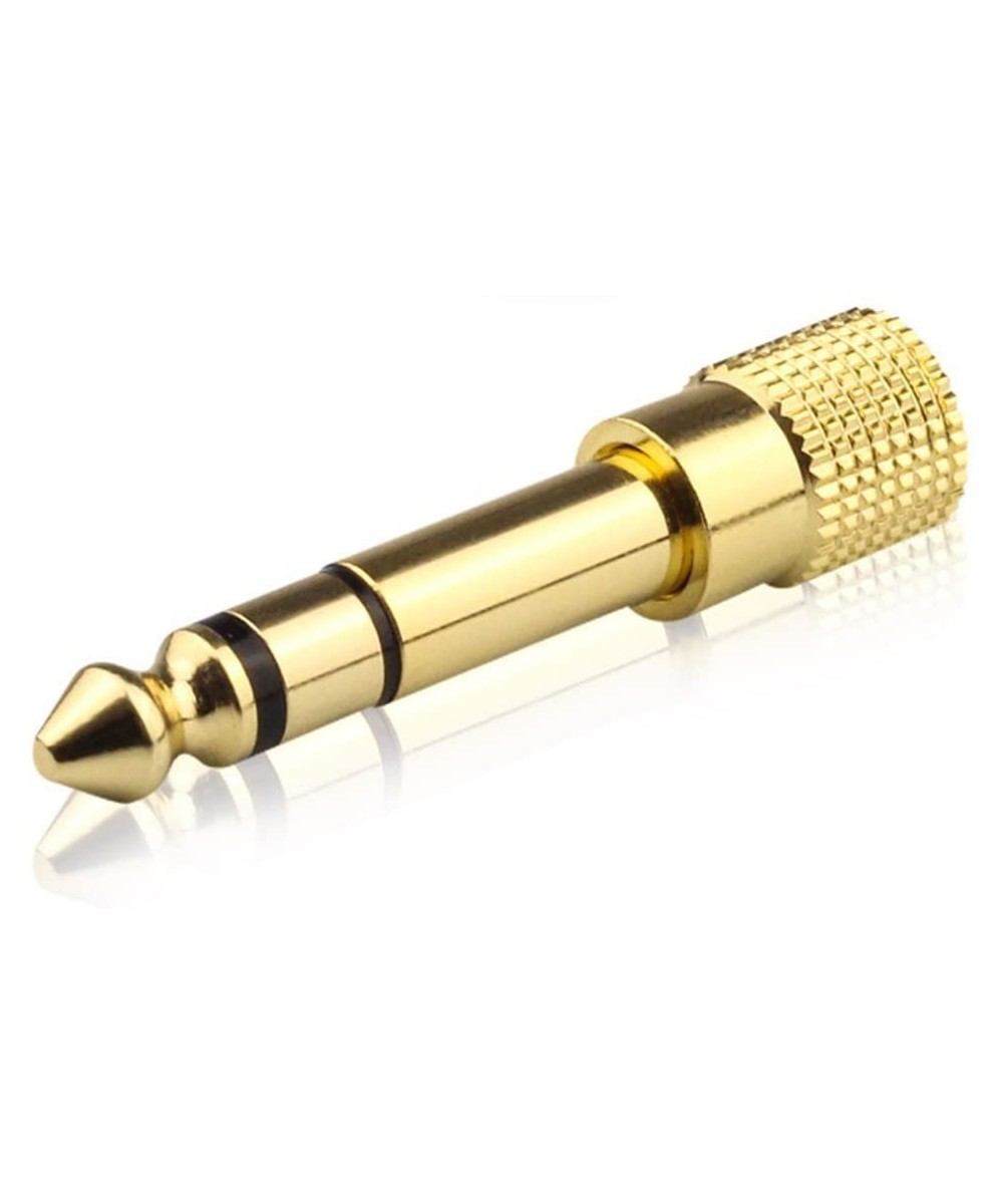 Adaptador de audio salida macho 1/4" (6.35mm)  y entrada hembra de 3.5mm