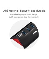 HUB USB 3.0 de 4 puertos con puerto de energia USB-C