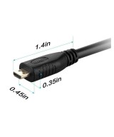 Convertidor Micro HDMi a VGA mas audio