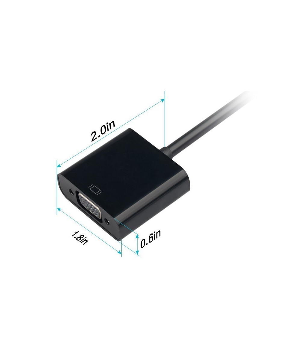 Convertidor Micro HDMi a VGA mas audio