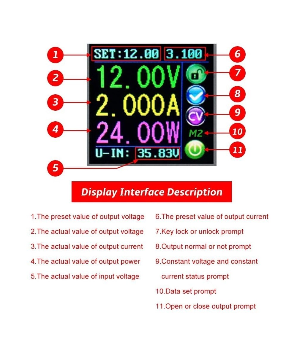 Regulador de voltaje y corriente con pantalla DPS3005 0-32V 5A