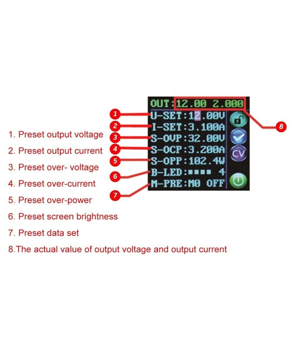 Regulador de voltaje y corriente con pantalla DPS3005 0-32V 5A