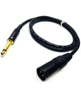 Cable 1/4 (6.35mm) mono a XLR macho 1.5 metros (canon)