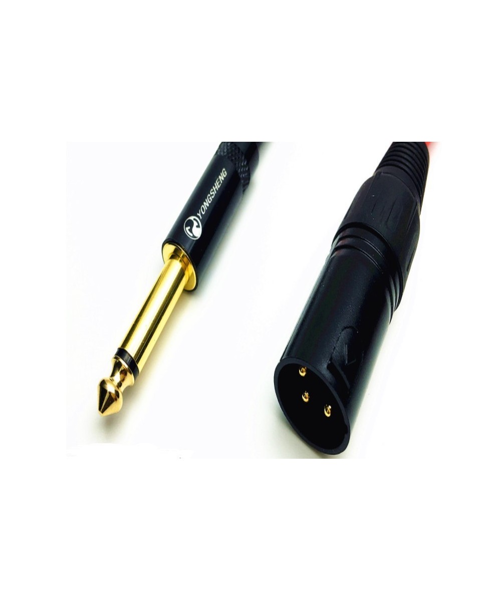 Cable 1/4 (6.35mm) mono a XLR macho 1.5 metros (canon)