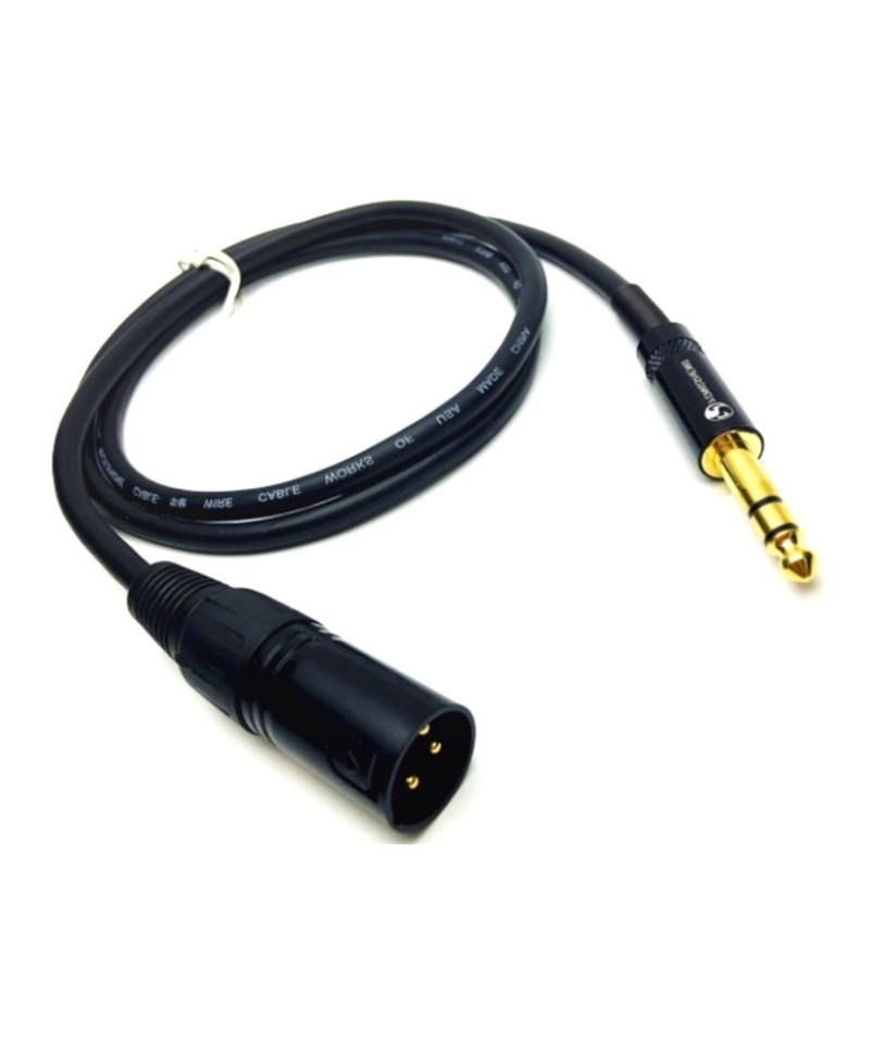 Cable 1/4 (6.35mm) de dos canales a XLR macho 1.5 metros (canon)