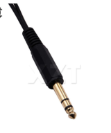 Splitter de Audio 1/4" (6.35mm) una entrada macho dos salidas hembra