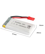 Bateria tipo LiPo Recargable 3.7V 1800mah 25C