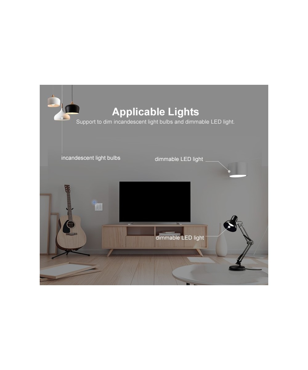 Interruptor Dimmer D1 con control 433mhz y base Inteligente Sonoff