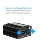 Fuente para microfono de condensador 48V DC (Phantom)