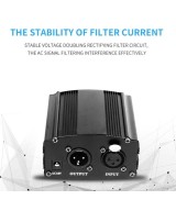 Fuente para microfono de condensador 48V DC (Phantom)