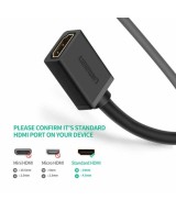 Extensión HDMI UGREEN macho a hembra 2.0 alargado 4K HD TV 2M