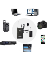 Microfonos Inalambricos M-202 UHF con 1 Receptor 3.5mm y 2 Transmisores