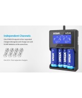 Cargador de baterías Xtar VC4 4 espacios