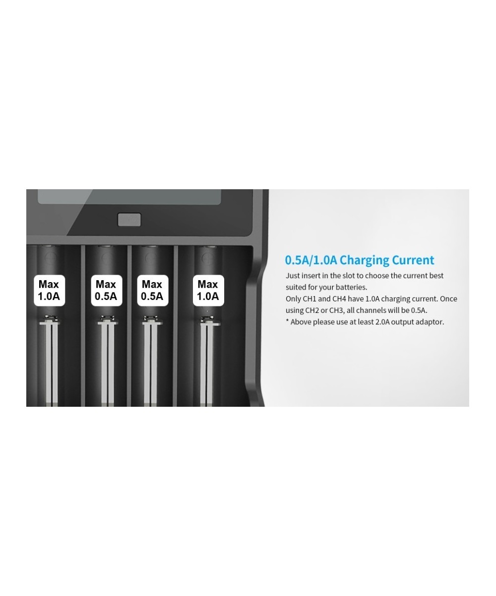 Cargador de baterías Xtar VC4 4 espacios