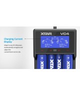 Cargador de baterías Xtar VC4 4 espacios