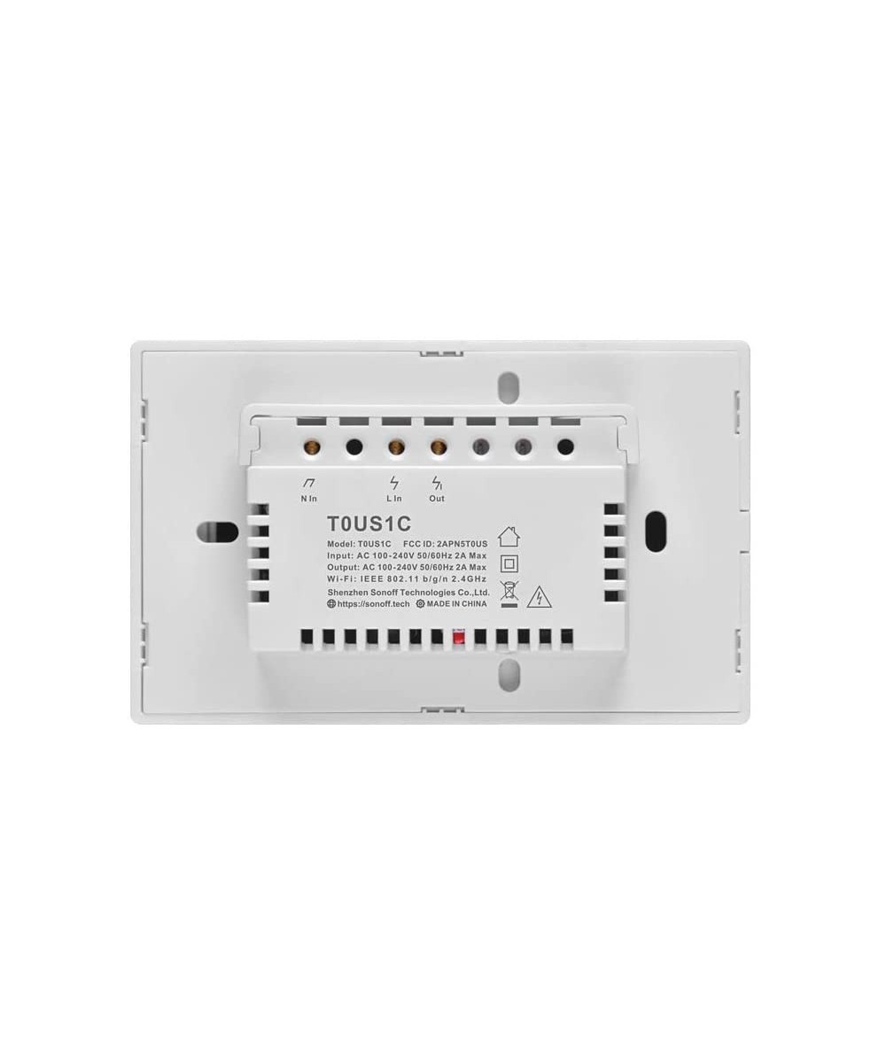 Interruptor Tactil de pared inteligente Wifi Sonoff T0US