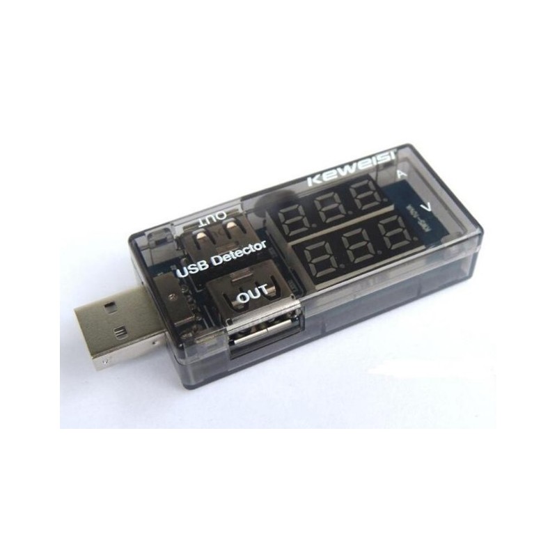 Medidor de voltaje y corriente en puerto USB KWS10VA Medidor de voltaje y corriente en puerto USB KWS10VA