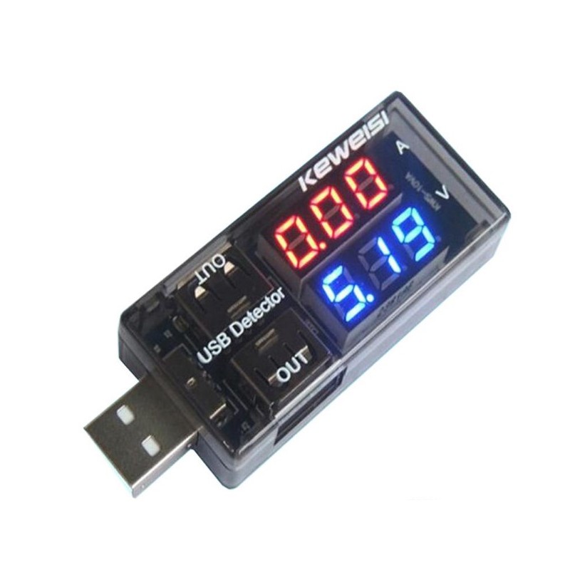 Medidor de voltaje y corriente en puerto USB KWS10VA Medidor de voltaje y corriente en puerto USB KWS10VA