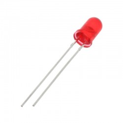 SHXSYN Kit de diodo Led difuso de 5 uds. De 5mm, Blanco, Rojo