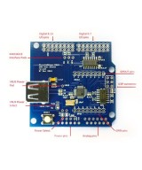 USB Host Shield 2.0 compatible con Google ADK para UNO/mega