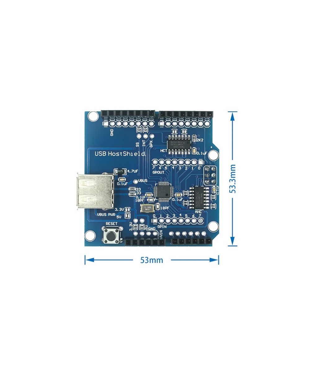 USB Host Shield 2.0 compatible con Google ADK para UNO/mega