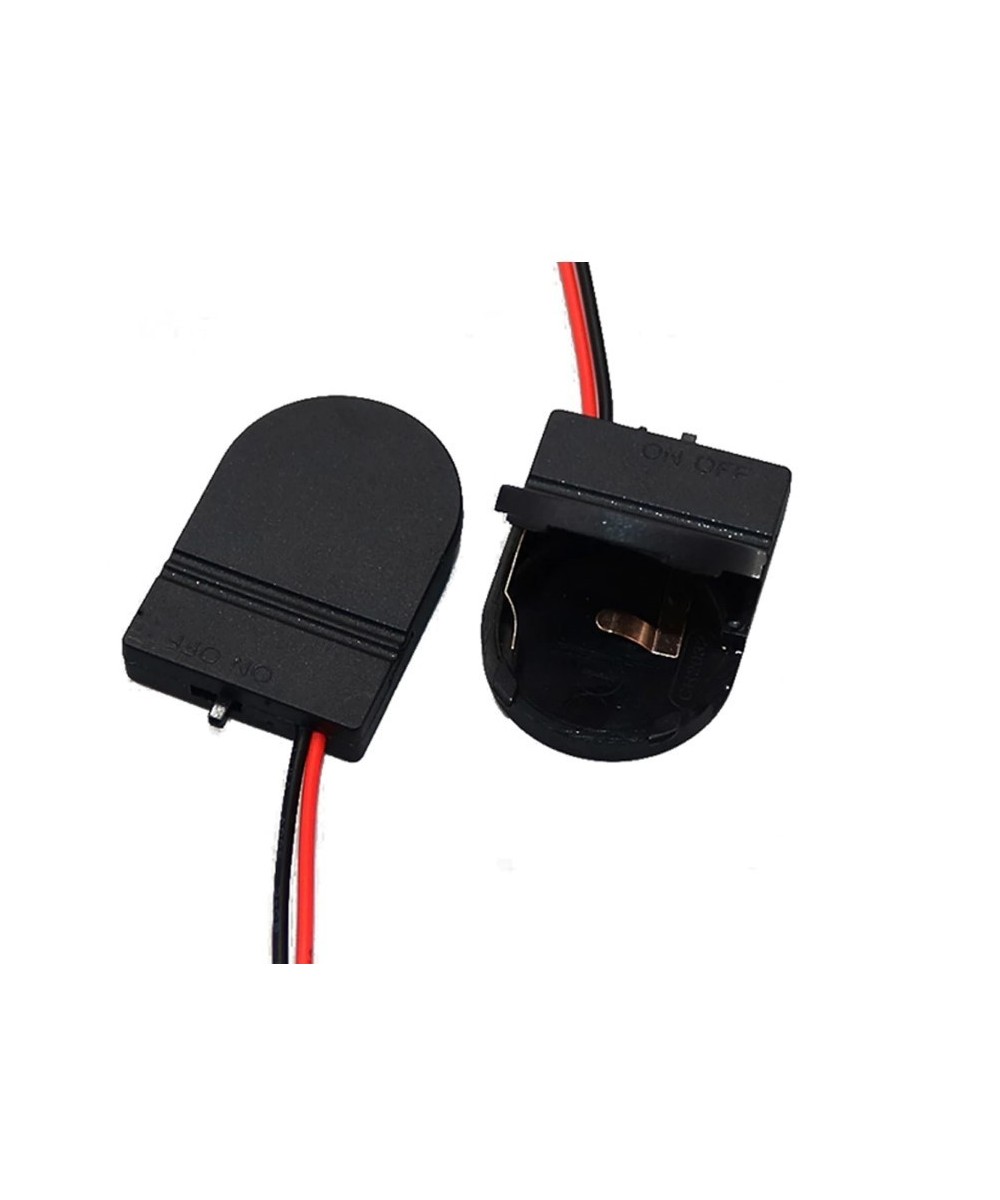 Contenedor de bateria CR2032 con interruptor ON/OFF Switch