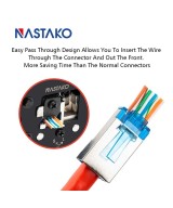 Conector RJ45 CAT 5e Metálico Protegido (2U)