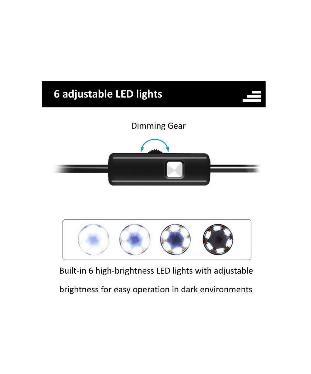 Endoscopio digital 3 en 1 con camara y luz 5m