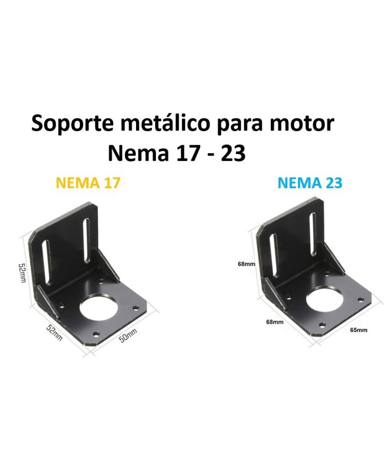 Soporte metálico para motor Nema 17 - 23