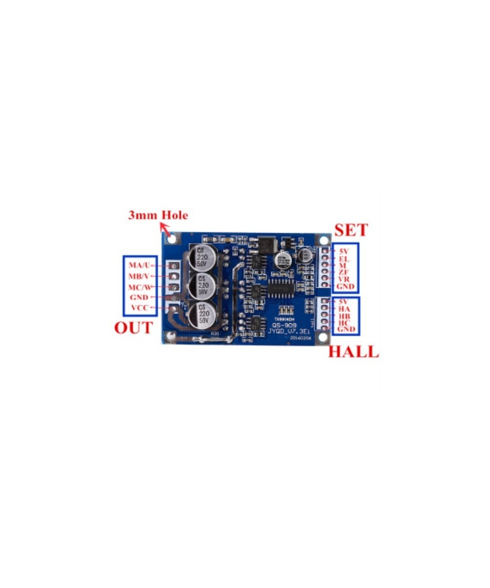 Controlador de motor Brushless sin escobilla 15A 12-36V
