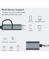Cable OTG micro USB y USB-C