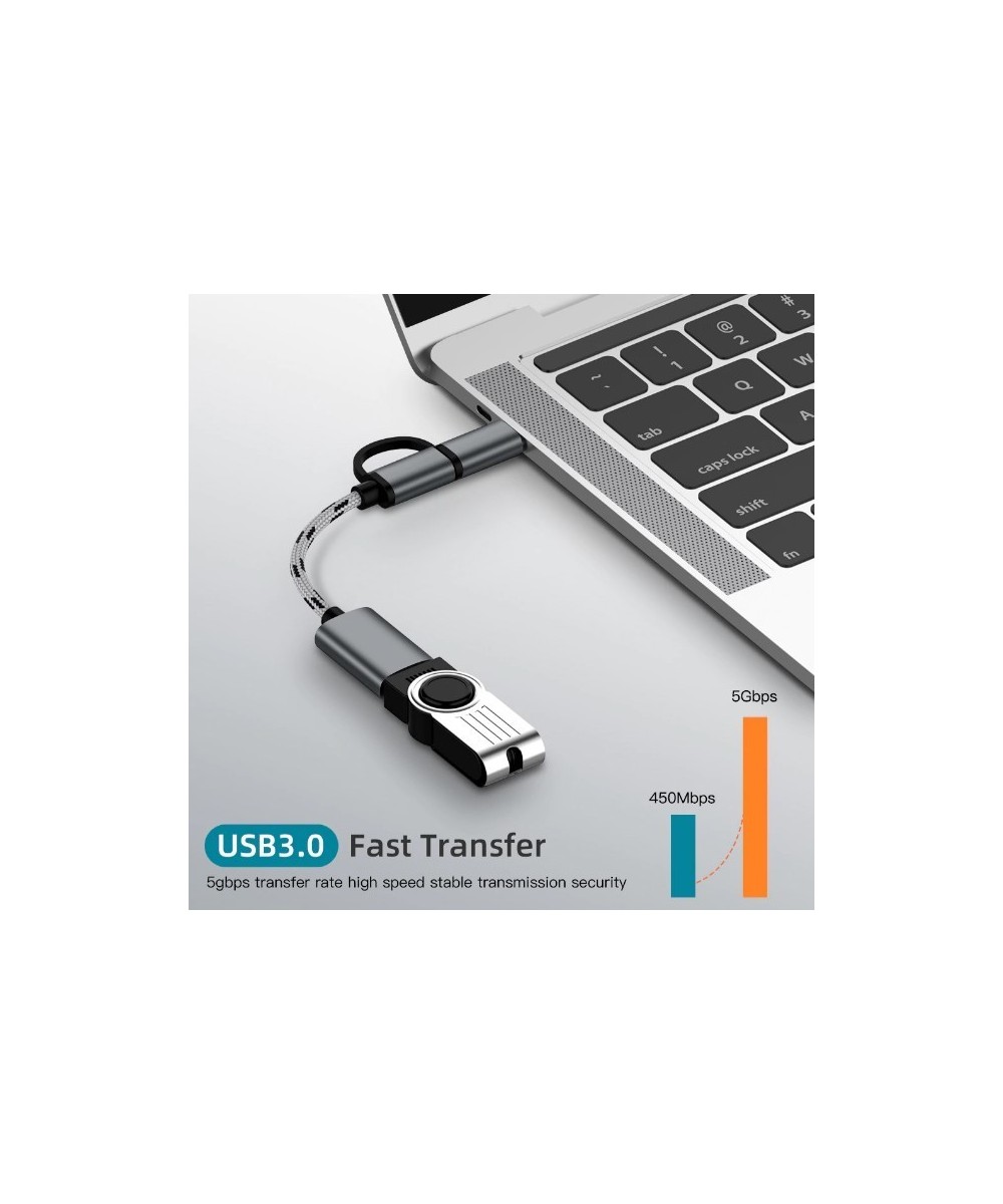 Cable OTG micro USB y USB-C