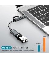 Cable OTG micro USB y USB-C