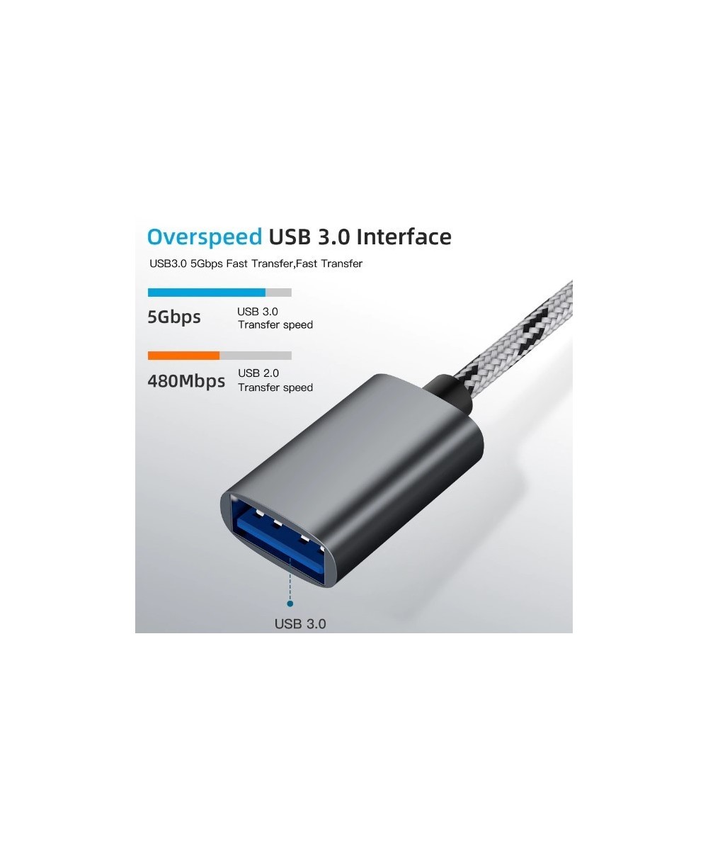 Cable OTG micro USB y USB-C