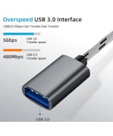 Cable OTG micro USB y USB-C