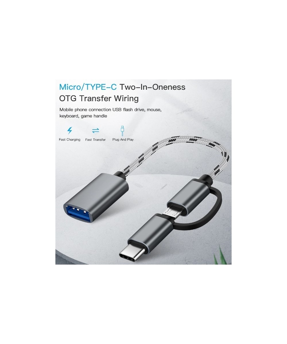 Cable OTG micro USB y USB-C