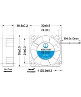 Ventilador plastico 5V dos lineas