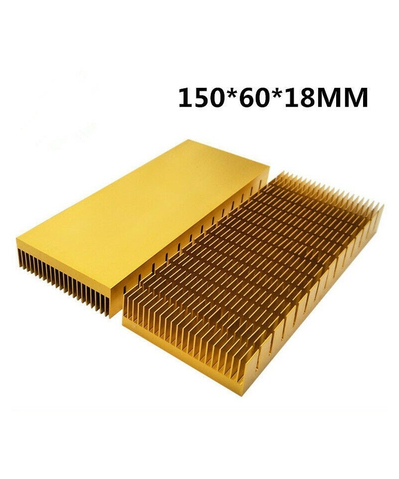 Disipador de Calor Ranurado de Aluminio 150x60x18MM