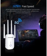 Amplificador y repetidor wifi dualband Comfast 2.4 / 5.8GHZ 1200mbps CF-WR758AC
