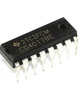 Contador de decada CD4017BE (PDIP-16)